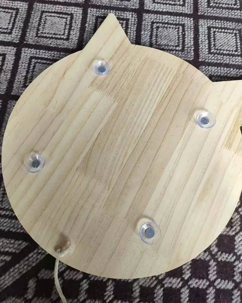 purruru cat scratcher, round scratcher, durable recyclable cardboard with catnip