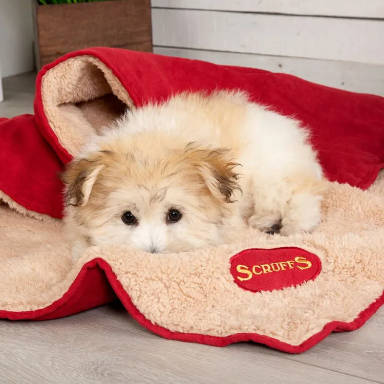 Scruffs Cosy Snuggle Dog Blanket - Burgundy