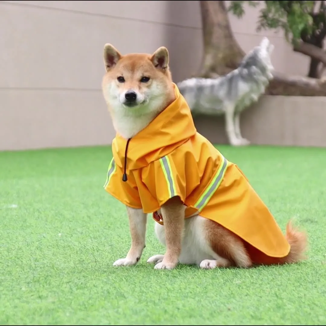 Shield Your Pet from the Storm: Reflective Windproof Raincoat