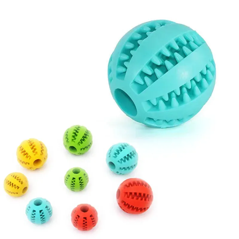 Silicone Ball Dog Toy – Bite-Resistant, Chewable & Interactive