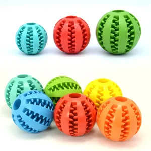 Silicone Ball Dog Toy – Bite-Resistant, Chewable & Interactive