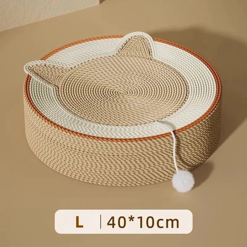 Sisal Cat Scratching Pads - Multi-Functional Cat Toys, Pet Sleeping Bed, Scraper, Grinding Claw, Scratch-Resistant Furniture Protector