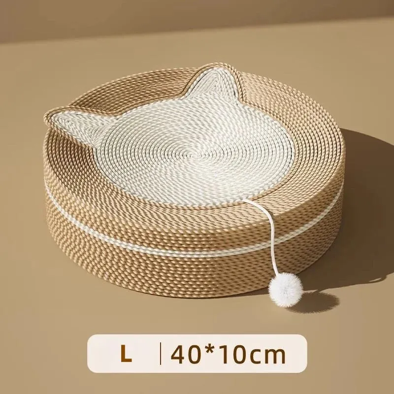 Sisal Cat Scratching Pads - Multi-Functional Cat Toys, Pet Sleeping Bed, Scraper, Grinding Claw, Scratch-Resistant Furniture Protector