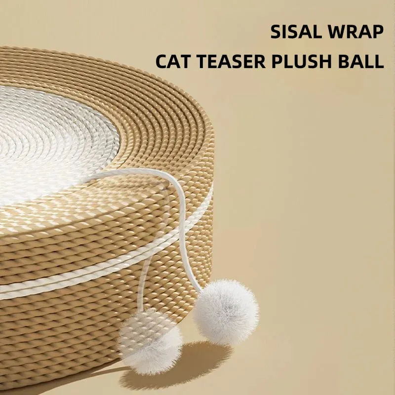 Sisal Cat Scratching Pads - Multi-Functional Cat Toys, Pet Sleeping Bed, Scraper, Grinding Claw, Scratch-Resistant Furniture Protector