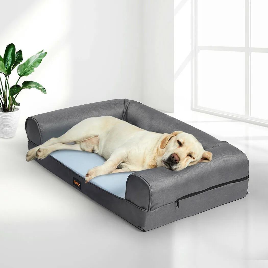 Summer Cooling Insect Prevention Dog Bed Sofa - Grey