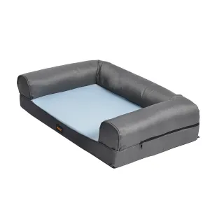 Summer Cooling Insect Prevention Dog Bed Sofa - Grey