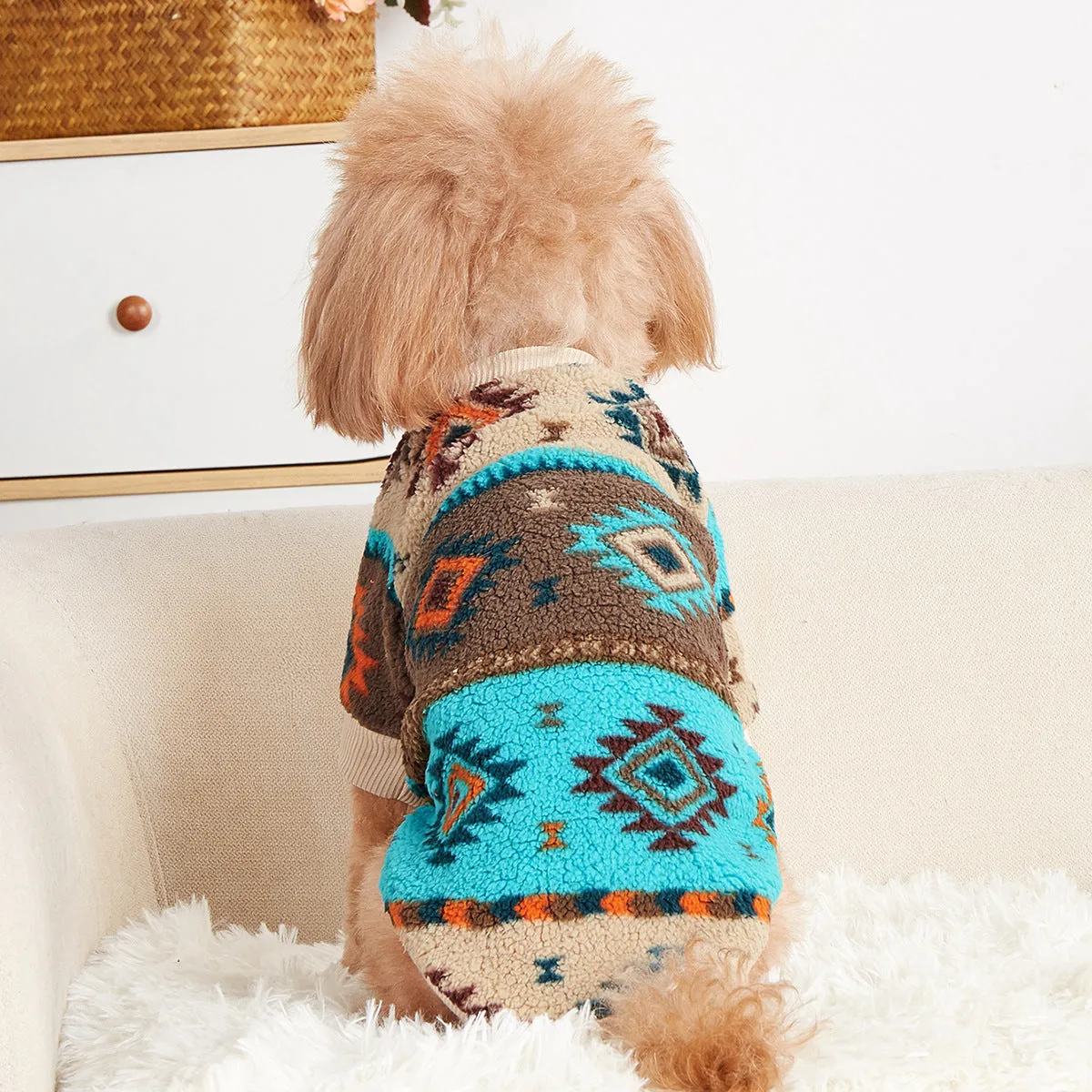 Three Totem Pet Sweatshirts for Cats & Dogs | Universal Autumn & Winter Plush Pet Clothes | Wholesale Cross-Border Supply