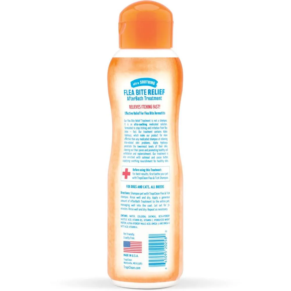 Tropiclean Flea & Tick After Bath, Bite, Relief Treatment for Dogs & Cats