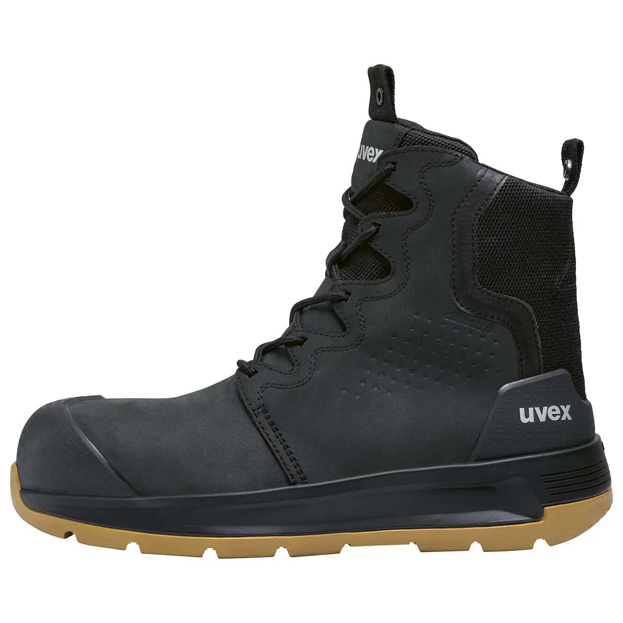 Uvex 3 X-Flow Zip Sided Safety Boots (Black)