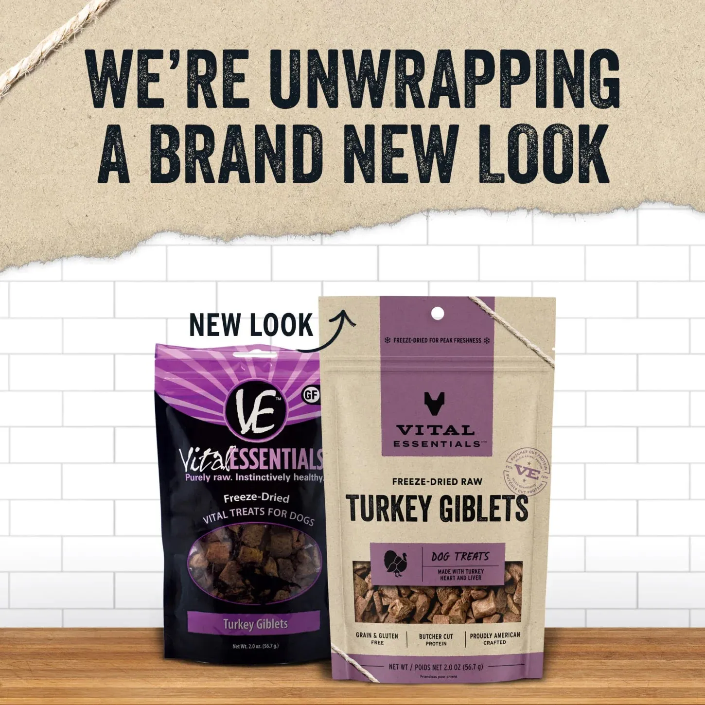 Vital Essentials Freeze-Dried Raw Turkey Giblets 2-oz, Dog Treat