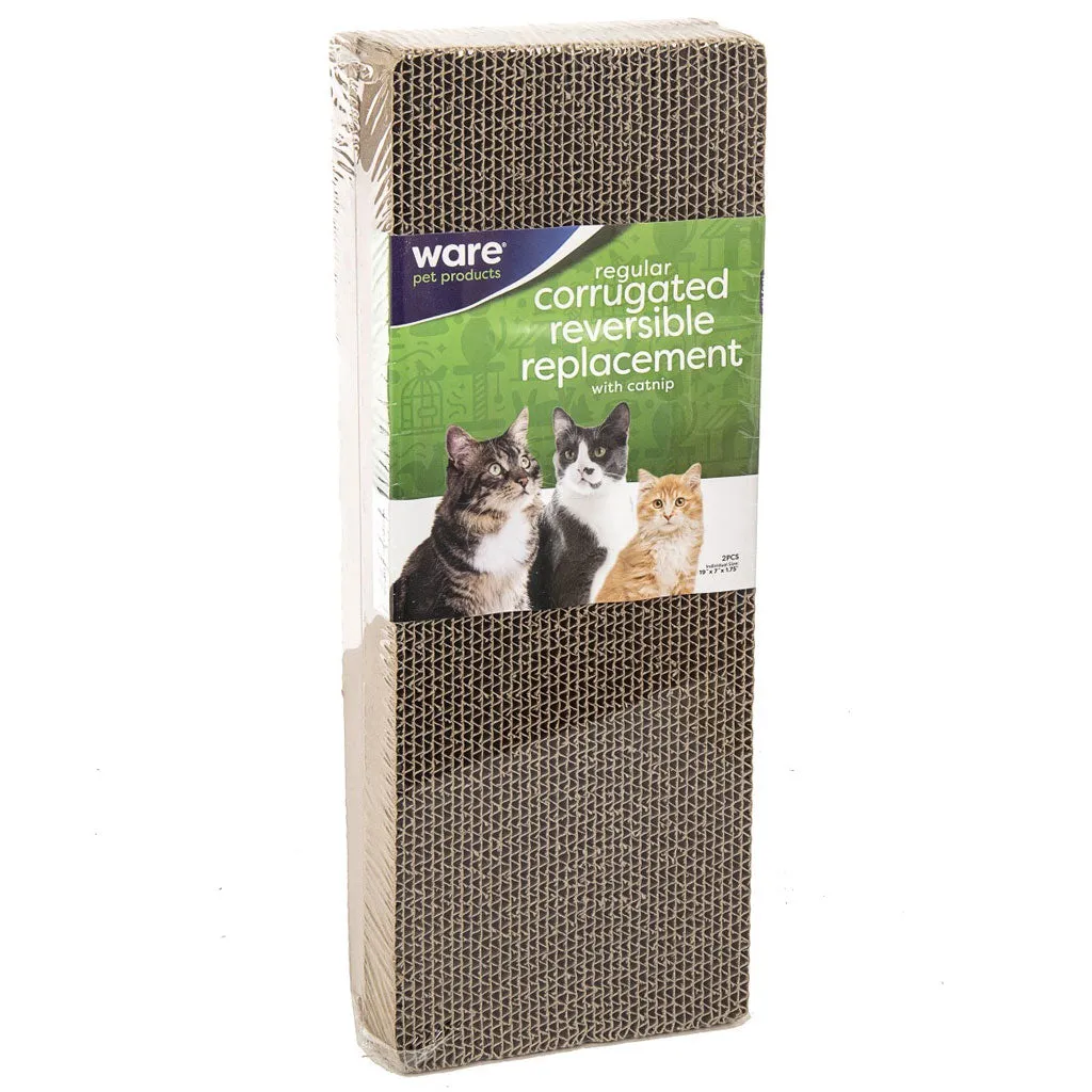 Ware Corrugated Reversible Replacement Scratcher with Catnip, 1 count