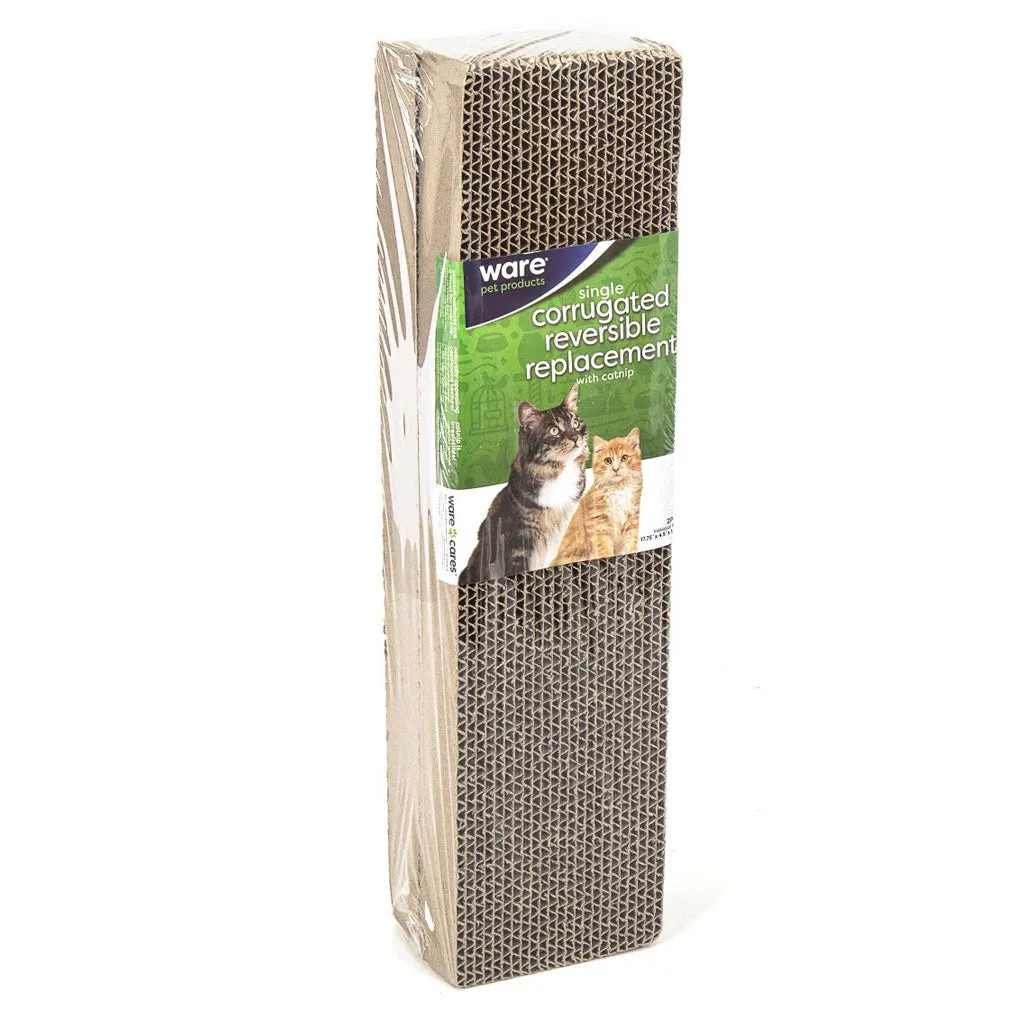 Ware Corrugated Reversible Replacement Scratcher with Catnip, 1 count