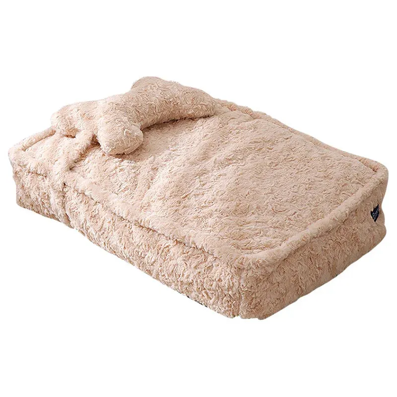 Winter Warm Pet Dog Bed | Comfortable Pet Sleeping Bed for Small & Medium Dogs | Soft Detachable Puppy Bed | Dog Accessories