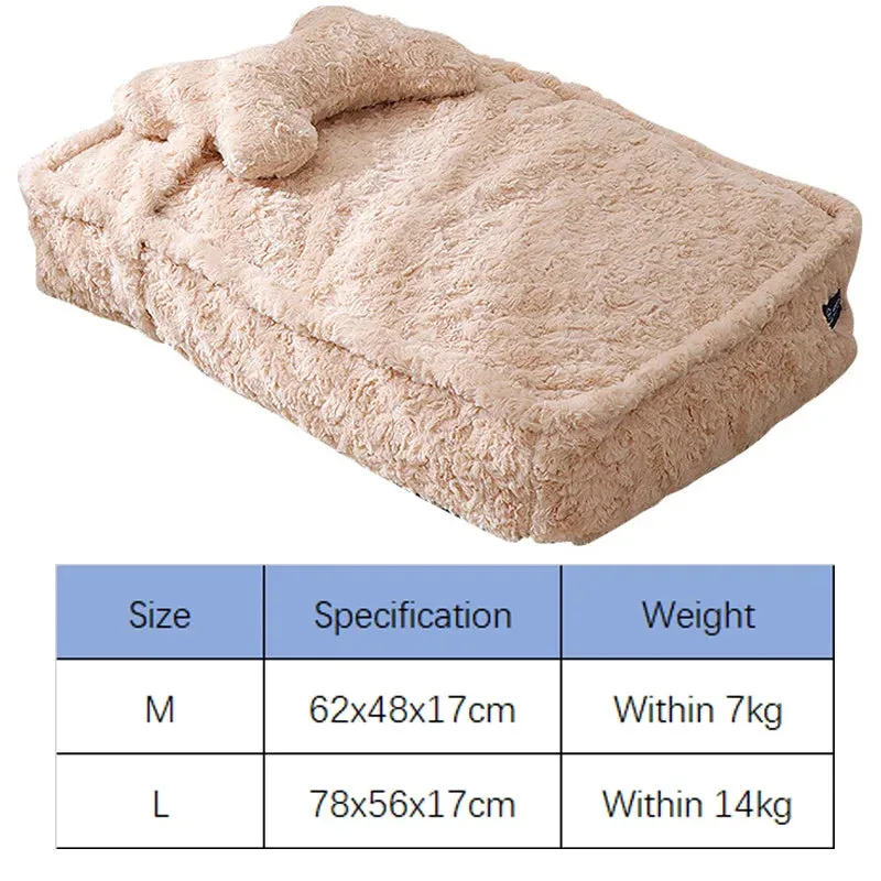 Winter Warm Pet Dog Bed | Comfortable Pet Sleeping Bed for Small & Medium Dogs | Soft Detachable Puppy Bed | Dog Accessories